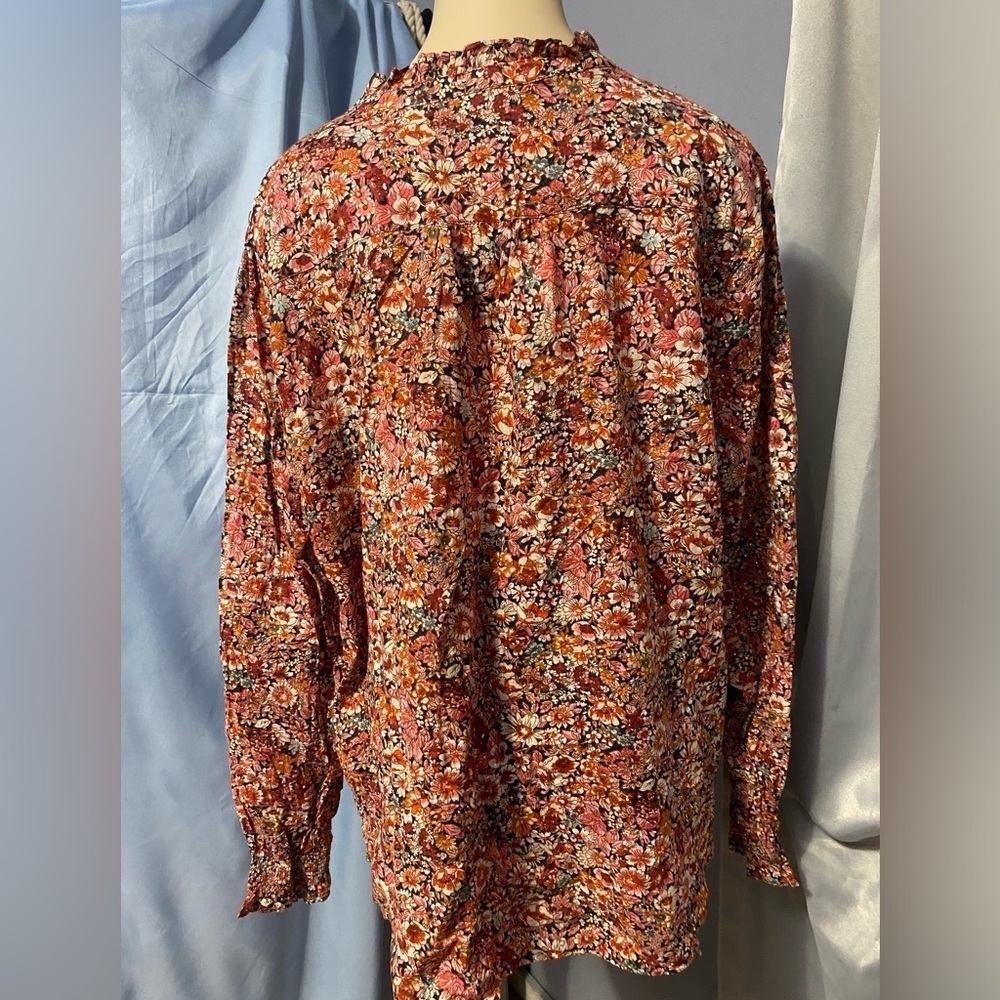 Talbots Multicolor Floral Button-Up Shirt - Picture 6 of 13